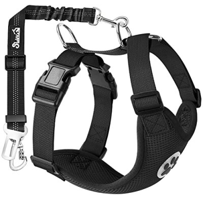 SlowTon Dog Harness & Seatbelt