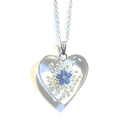 Flower Keepsake Pendant Necklace