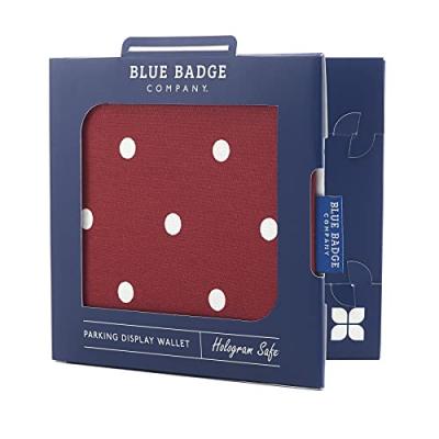 Blue Badge Co Red Spotty Wallet