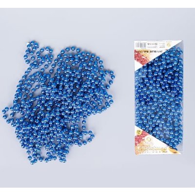 Blue Beaded Christmas Garland