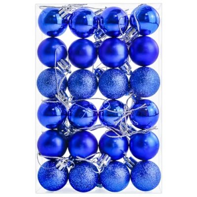 Blue Christmas Baubles