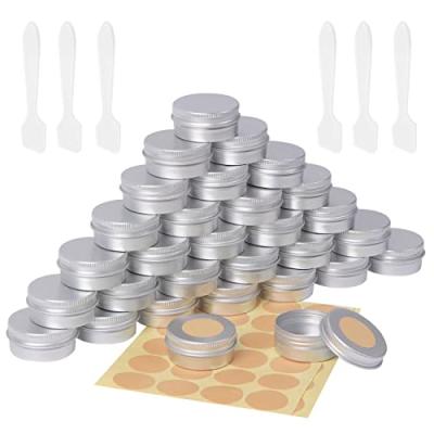 Aluminium Cosmetic Jars - 30PCS Travel Jars