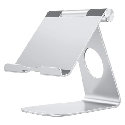 OMOTON Aluminum Tablet Stand with Charging Port