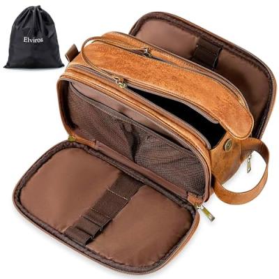 Elviros Men's Water-Resistant Toiletry Bag