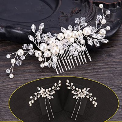 Clysburtuony Wedding Hair Accessories