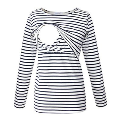 Smallshow Women's Long Sleeve Breastfeeding Top…