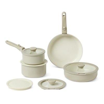 Amazon Basics Ceramic Nonstick Pots and Pans Set…