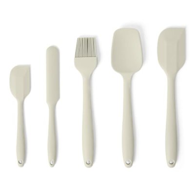Amazon Basics Silicone Spatulas, 5-Piece Set, BPA…