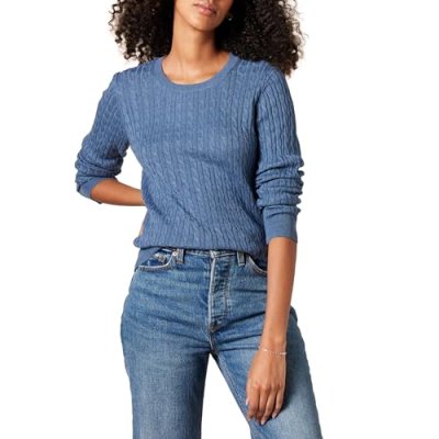 Amazon Essentials Women's Lightweight Cable Knit…