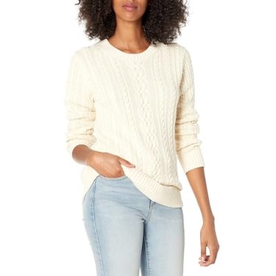 Amazon Essentials Women's Fisherman Cable Knit…