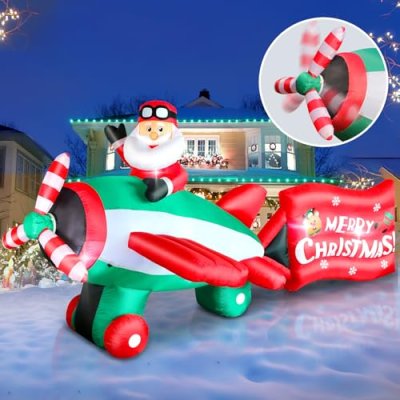 Omdekor Christmas Inflatable Santa