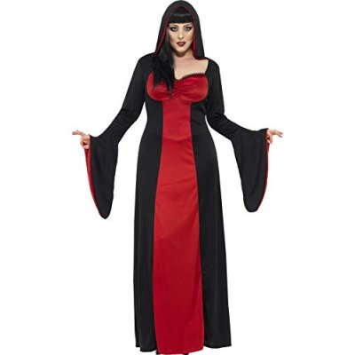 Smiffys Dark Temptress Costume, Red with Dress &…