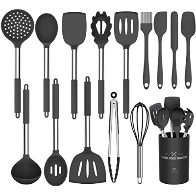 Umite Chef Kitchen Utensil Set, 15pcs Silicone…
