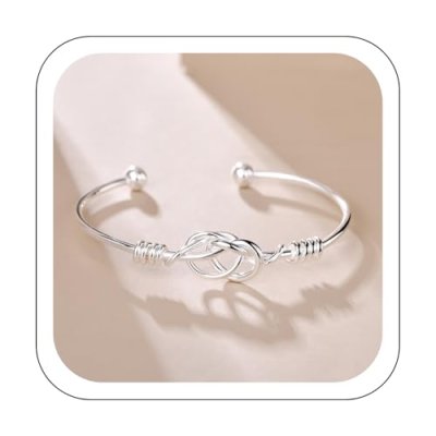 Jmwedia Leaf Silver Bracelet