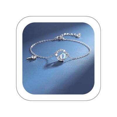 Jmwedia Sterling Silver Leaf Bracelet