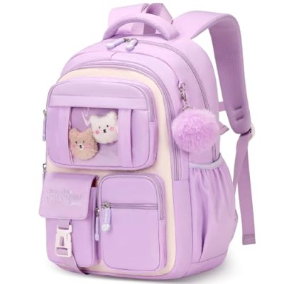 Amythe School Bag for Girls, Breathable Girls…