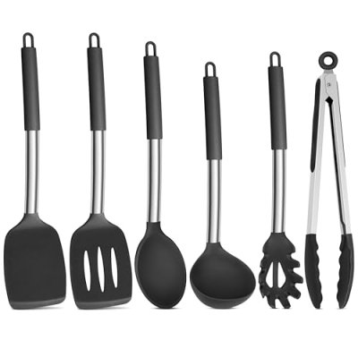 Onader Black Kitchen Utensils Set, 6 Pieces…