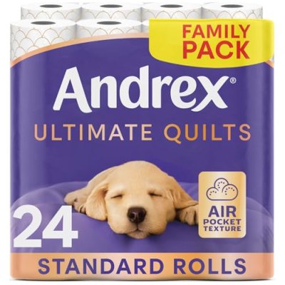 Andrex Ultimate Quilts Toilet Tissue, 24 Rolls