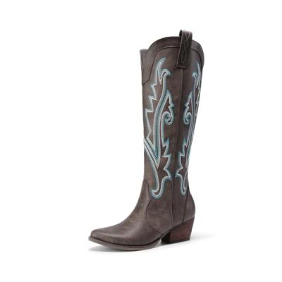 DREAM PAIRS Knee-High Suede Boots