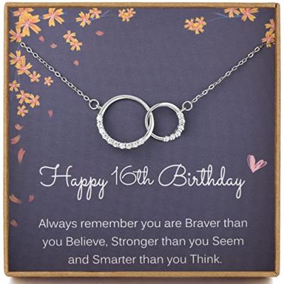 MADAOGO Infinity Necklace for 16th Birthday