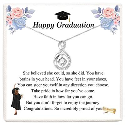 VOSAP Infinity Pendant Necklace Graduation Gifts