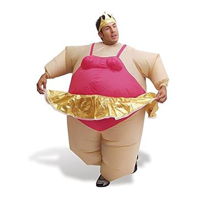 Inflatable Ballerina Fat Suit Fancy Dress Costume…