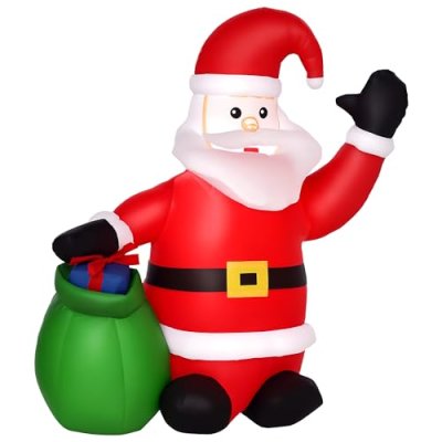 HOMCOM Inflatable Santa