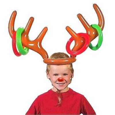 Inflatable Reindeer Hat