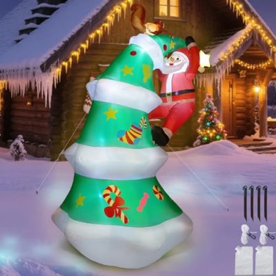 HAUSPROFI Inflatable Christmas Tree