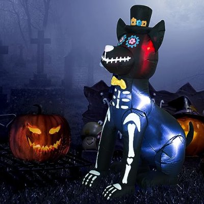 AJY Inflatable Skeleton Dog