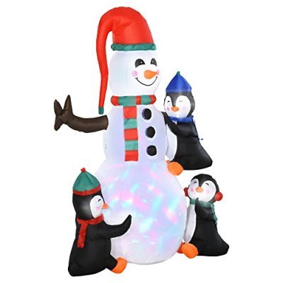 HOMCOM Inflatable Snowman