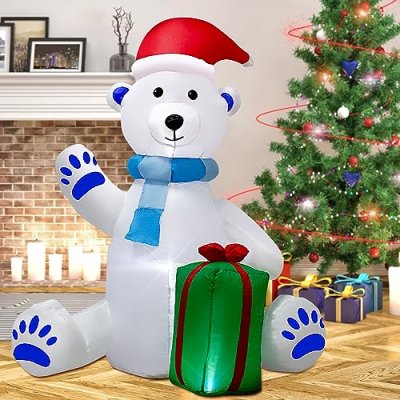 Inflatable Polar Bear Decoration