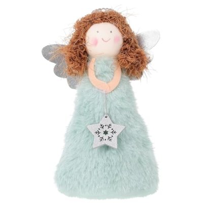 SOIMISS Angel Christmas Tree Topper - Blue Plush…