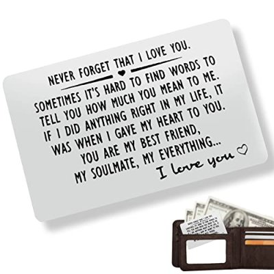 Engraved Wallet Insert Card