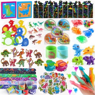 nicknack Party Bag Fillers,125Pcs Dinosaur Party…