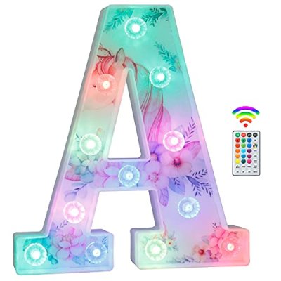 LED Unicorn Alphabet Night Light