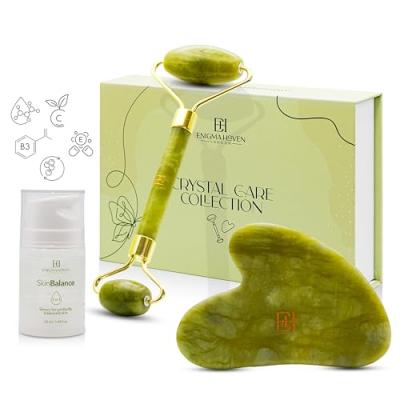 Enigma Haven London® Jade Roller & Gua Sha Set