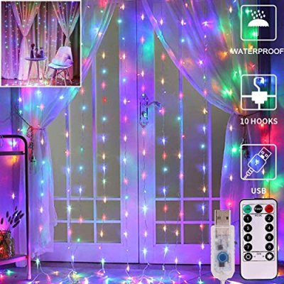 Unihoh LED Curtain Fairy Lights