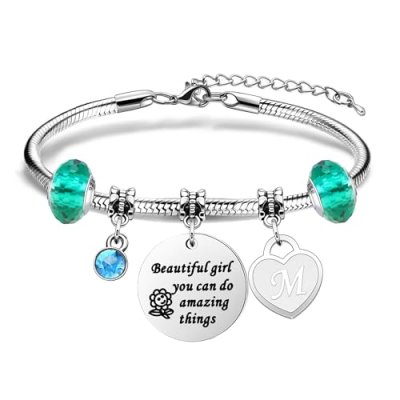 Initial Letter Bracelet for Girls