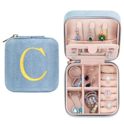 TINGN Initial Jewellery Box for Women
