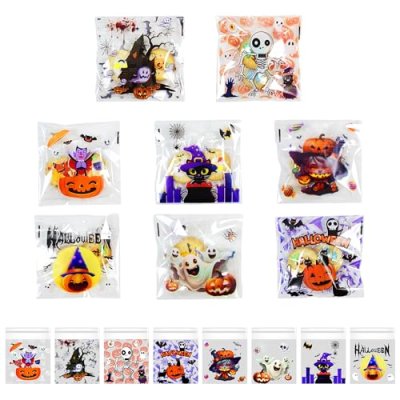 Ankyery 200 PCS Halloween Sweet Bags, Self…