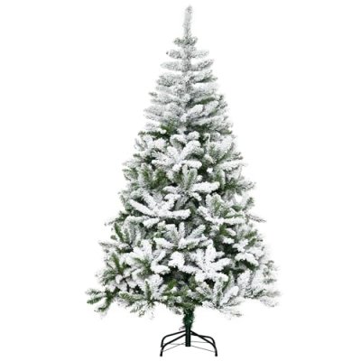 HOMCOM Snow Flocked Christmas Tree