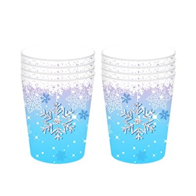 Snowflake Christmas Paper Cups