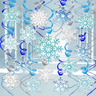 HOWAF Snowflake Swirl Decorations