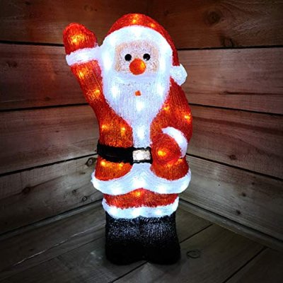 Snowtime Santa with LEDs