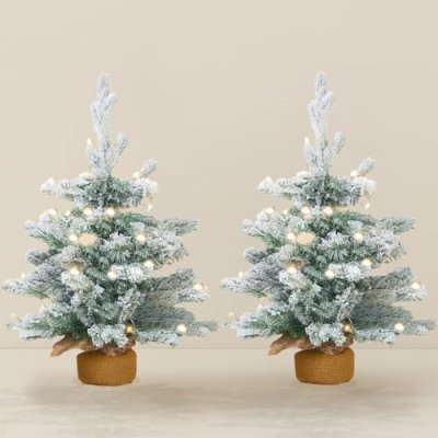 Snowy Mini LED Christmas Trees