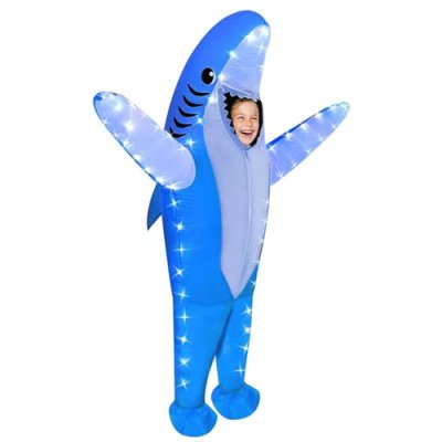 Anroong Inflatable Shark Costume with LED Lights…