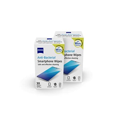ZEISS Anti-Bacterial Screen Wipes, Disposable Cloths
