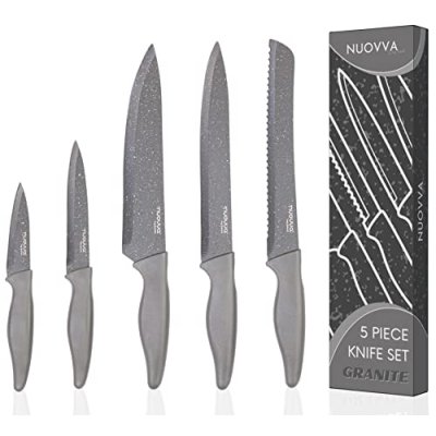 nuovva Professional Kitchen Knife Set – 5Pcs…