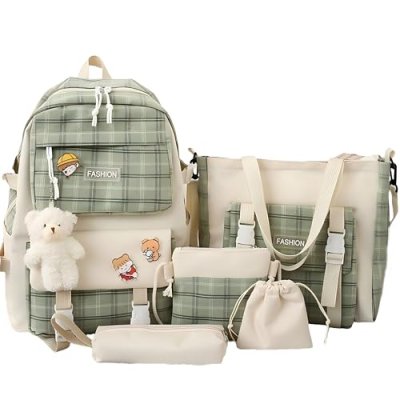 Cnwinu Girls Backpack Set,Girls School Bag,Single…